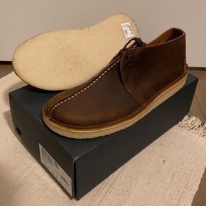 NIB Clarks Men’s Original Desert Trek Beeswax